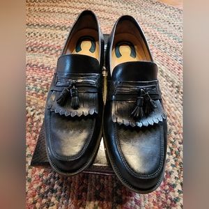 Nunn Bush Men's Leather Loafers, Black, Size 12